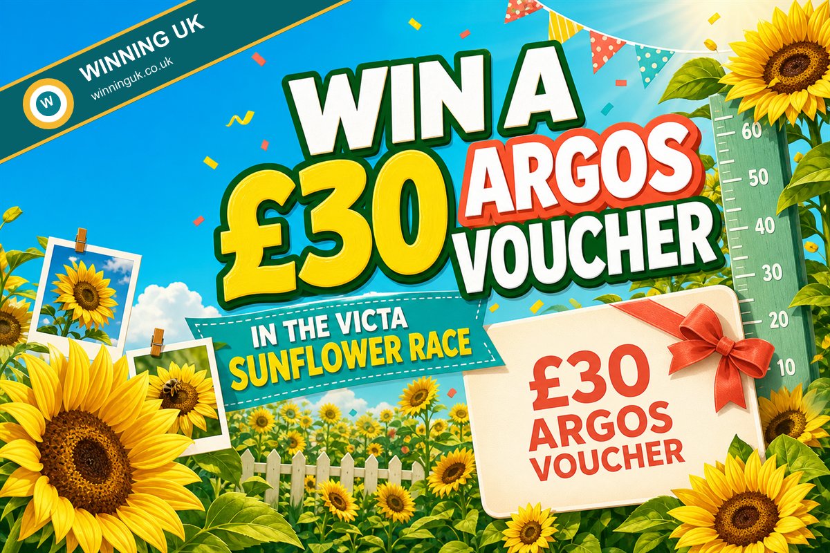 Win a £30 Argos Voucher in the VICTA Sunflower Race