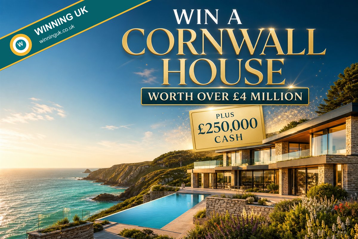 Win a £4 Million Cornwall House and £250,000 Cash