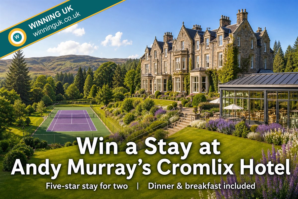 Win a Stay at Andy Murray’s Cromlix Hotel