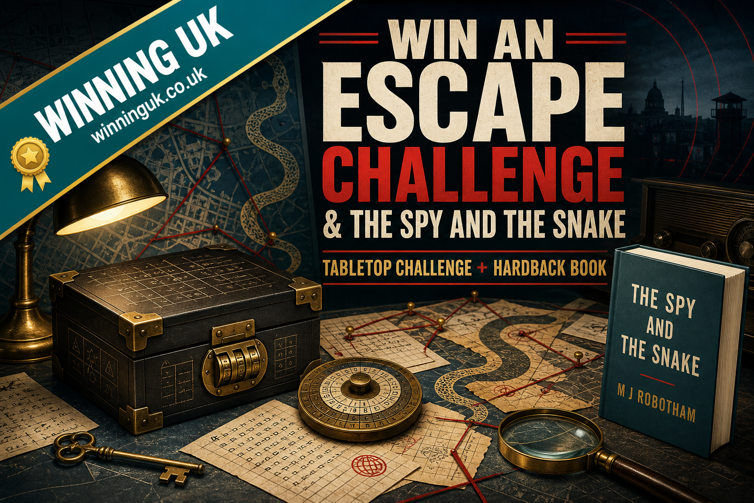 Win an Escape Challenge and The Spy and the Snake hardback book