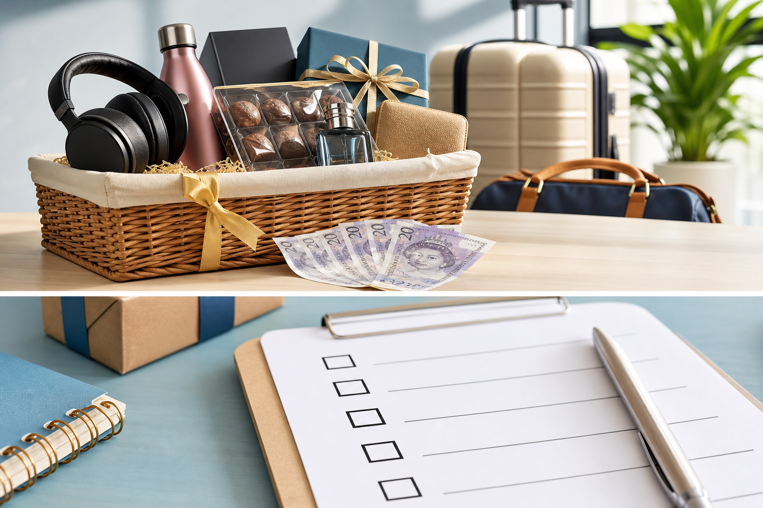 Competition entry checklist with prize notes
