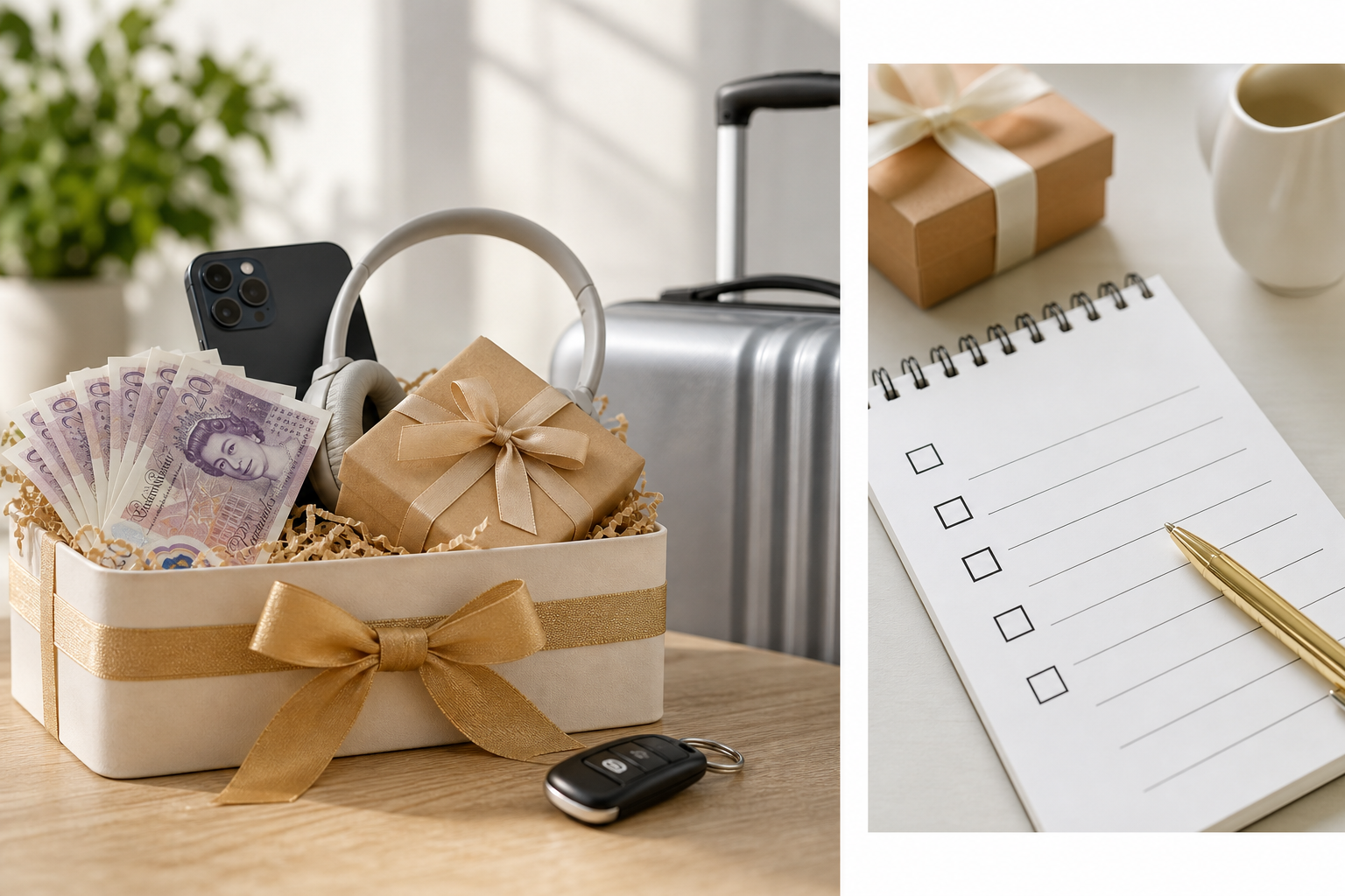 Competition entry checklist with prize notes