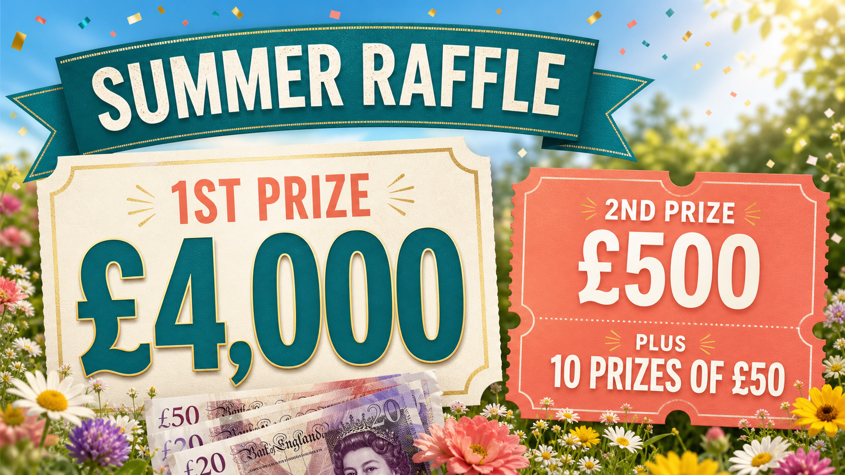 summer raffle win £4000
