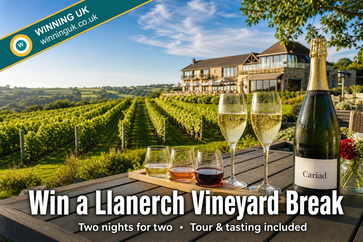 Win a Llanerch Vineyard Break
